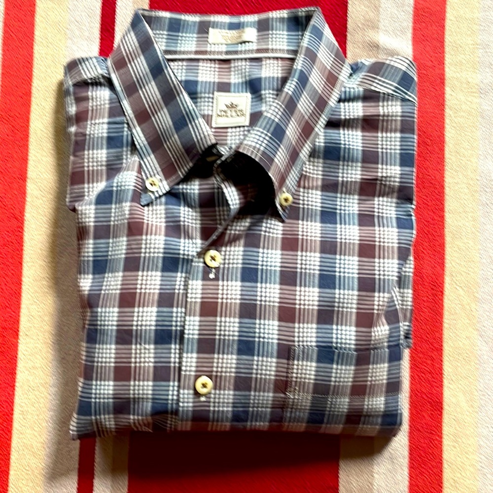 Peter Millar men’s long sleeve plaid shirt size XL